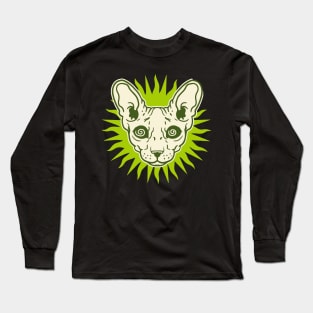 PSYCHEDELIC SPHINX CAT Long Sleeve T-Shirt